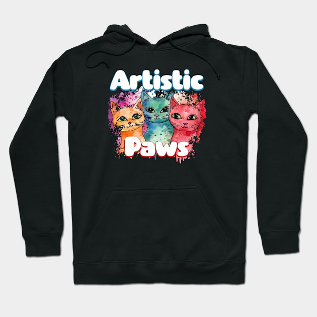 Artistic Paws Hoodie by Pixy Official